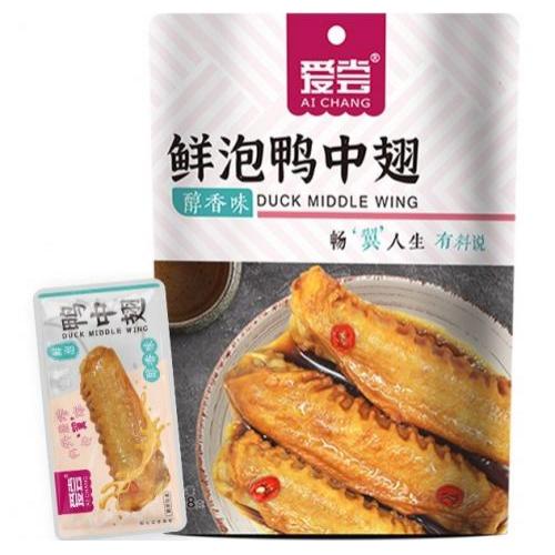 爱尝【鲜泡鸭中翅 - 醇香味】168g