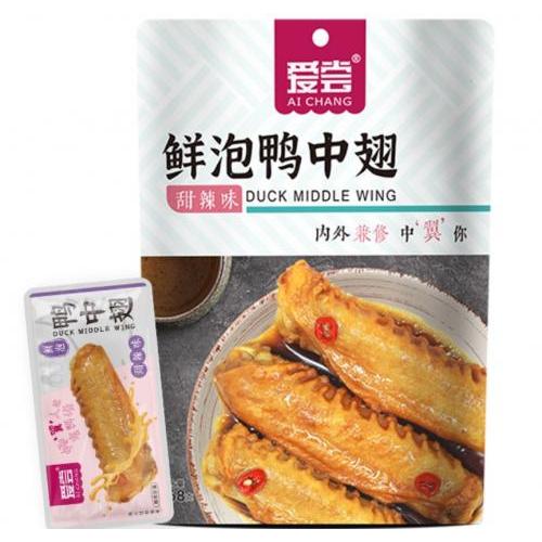 爱尝【鲜泡鸭中翅 - 甜辣味】168g