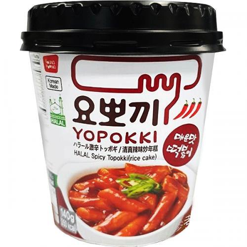 YOPOKKI 优波奇【清真辣味】即食辣炒年糕 韩国进口 可微波 (杯) 140g