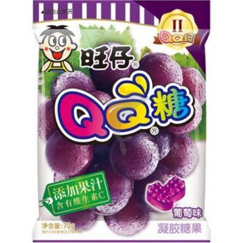 旺旺 旺仔 QQ糖 水果软糖【葡萄味】70g