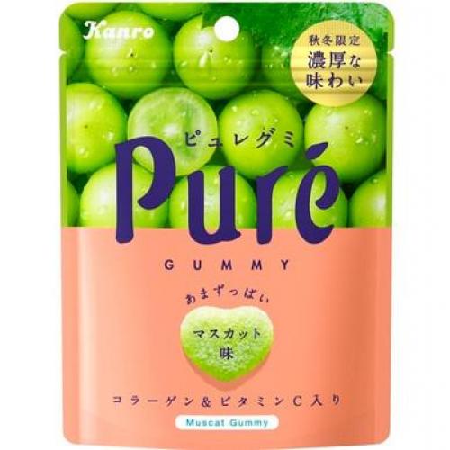 Kanro 日本心形果汁软糖 【白提子味】56g