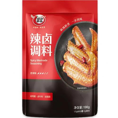 翠宏【辣卤调料 - 香辣味】卤鸡翅鸭翅鸭脖鸭舌牛肉猪蹄专用 190g