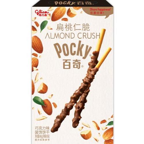 Pocky百奇【扁桃仁脆 - 巧克力味】饼干条/饼干棒 48g