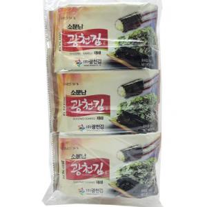 KWANGCHEON 韩式【原味包饭紫菜】即食海苔 (3袋装) 3x5g