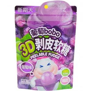 新期天【葡萄bobo】3D剥皮软糖 75g