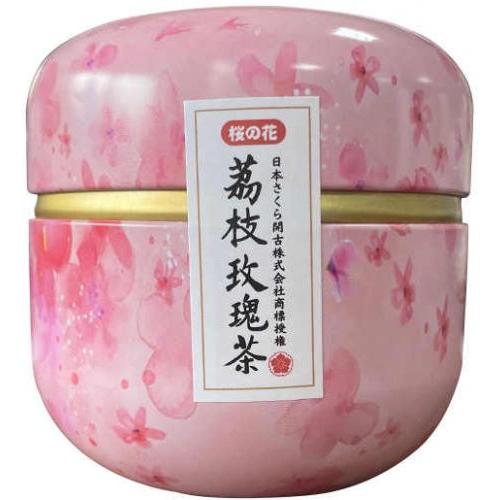 开古【荔枝玫瑰茶】日本樱花小花罐 (12袋装) 12x3g