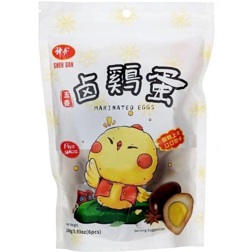 神丹【卤鸡蛋 - 五香味】五香卤蛋 (6颗独立包装) 168g