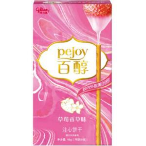 百醇【草莓香草味】注心饼干条/饼干棒 48g