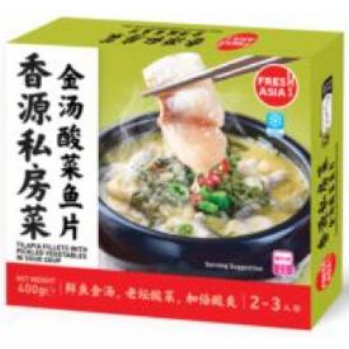 香源 私房菜【金汤酸菜鱼片】400g