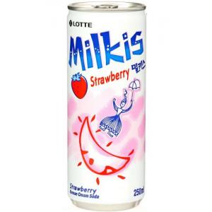 乐天 【苏打牛奶汽水 - 草莓味】易拉罐装 250ml