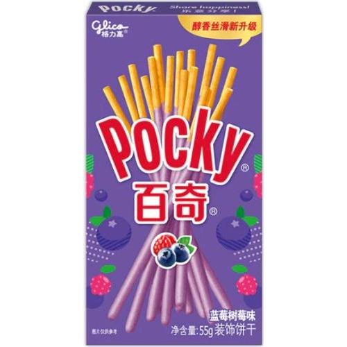 Pocky百奇【蓝莓树莓味】饼干条/饼干棒 55g