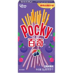 Pocky百奇【蓝莓树莓味】饼干条 55g