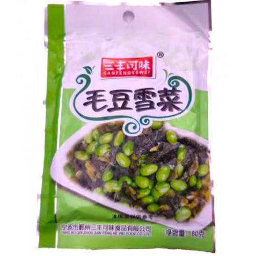 三丰可味【毛豆雪菜】80g