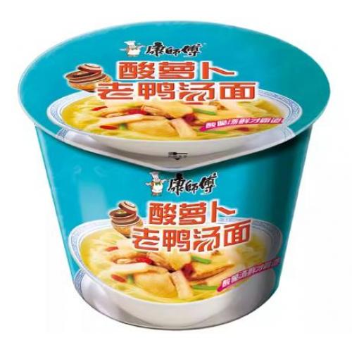康师傅【酸萝卜老鸭汤面】(桶) 123g