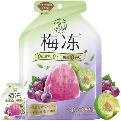 溜溜梅 蒟蒻梅冻【青梅+葡萄味】120g