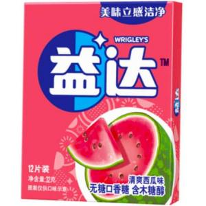 益达 口香糖【西瓜味】(12片装) 32g