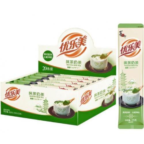 喜之郎【优乐美奶茶 - 抹茶风味】(1盒20入装) 20x25g