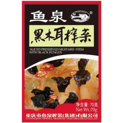 鱼泉【黑木耳榨菜】下饭菜/酱腌菜 70g
