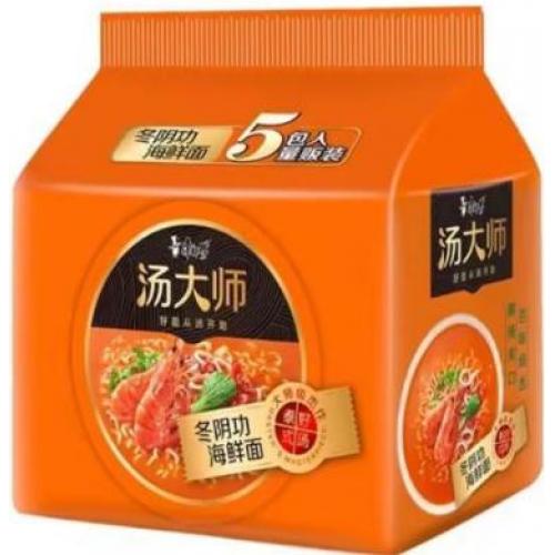 康师傅 汤大师【冬阴功海鲜面】(5袋装) 5x115g