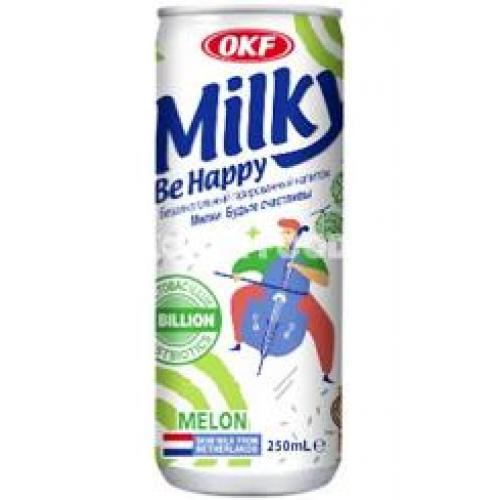 OKF 牛奶汽水饮料【哈密瓜味】250ml