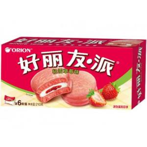 好丽友【轻雪草莓派】中盒 (6枚入) 6x35g