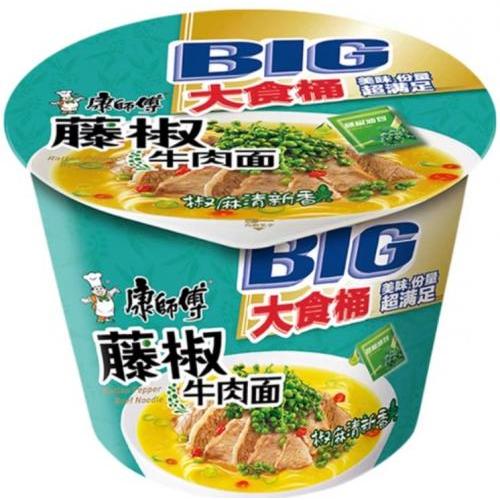 康师傅 大食桶【藤椒牛肉面】(桶) 112.5g