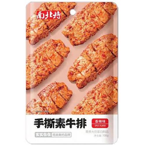 南北特【手撕素牛排 - 香辣味】100g