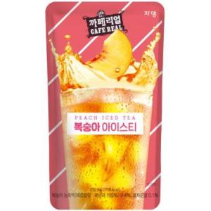 CAFE REAL 韩国冰果汁饮料【水蜜桃冰茶风味】230ml