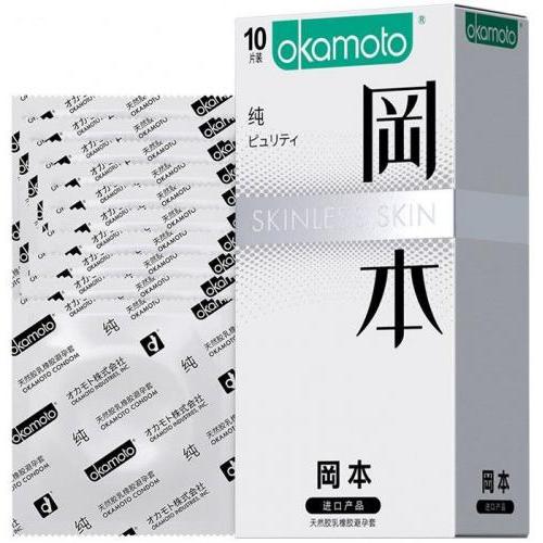 冈本 避孕套【纯薄】男用安全套 (10只装)