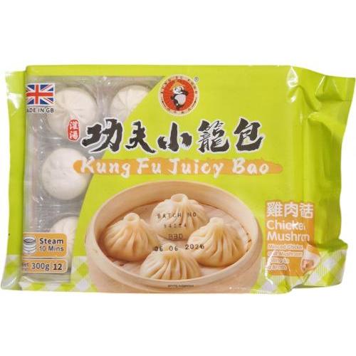 功夫 灌汤小笼包【鸡肉香菇】(12只) 300g