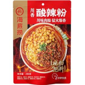 海底捞【川香酸辣粉】内附肉臊/豆芽/脆豌豆 280g