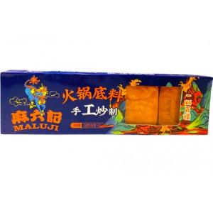 麻六记【火锅底料】麻辣鲜香火锅麻辣烫冒菜毛血旺水煮鱼适用 (盒装4块 独立小包装) 320g