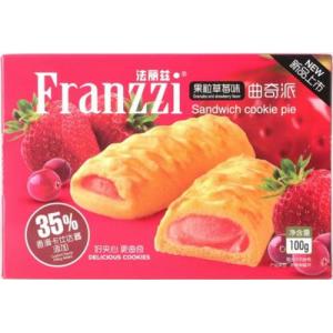 法丽兹 曲奇派【果粒草莓味】100g