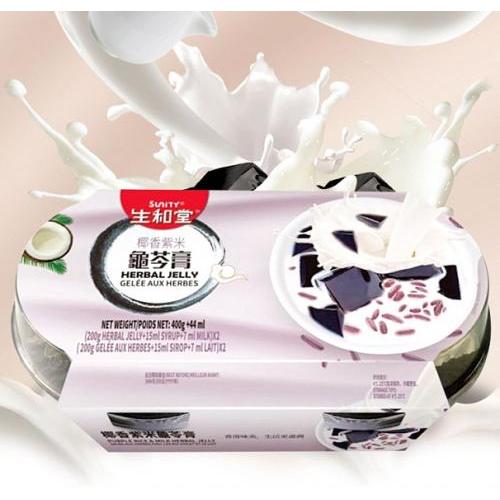 生和堂【龟苓膏 - 椰香紫米味】(2杯装) 2x282g
