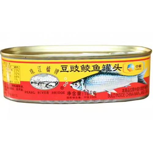 珠江桥【豆豉鲮鱼罐头】易拉罐 184g