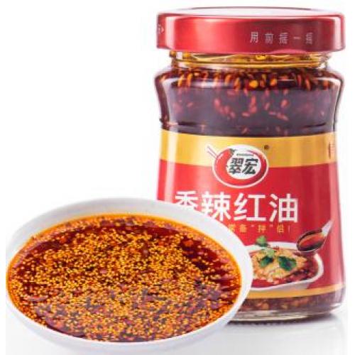 翠宏【香辣红油】红油拌菜料/油泼辣子/口水鸡/重庆小面调料 200g