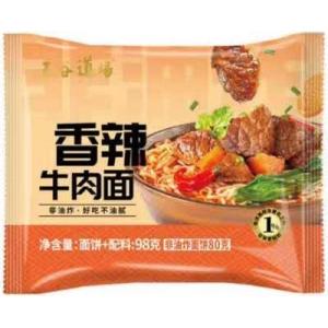 五谷道场 经典系列【香辣牛肉面】(单包) 98g