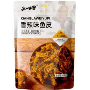 知味客【香辣味鱼皮】118g
