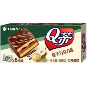 好丽友 Q蒂【多层蛋糕榛子巧克力味】6x28g