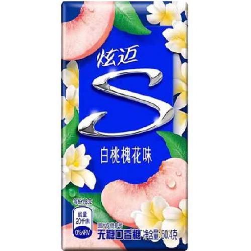 炫迈 无糖口香糖【白桃槐花味】盒装 (28片) 50.4g