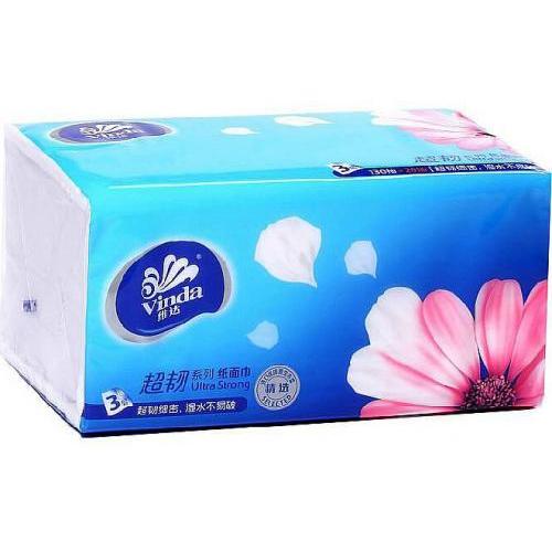 维达【3层超强韧抽纸】150抽  (M-153mm)