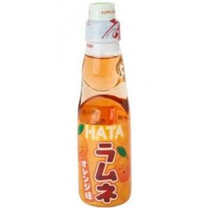 哈达 弹珠波子汽水【鲜橙味】日本进口 清爽型碳酸饮品 200ml