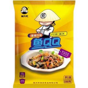 鲏大侠 鱼QQ鱼皮【香辣味】冷冻保存 解冻即食  230g
