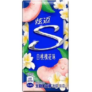 炫迈 无糖口香糖【白桃槐花味】盒装 (28片) 50.4g