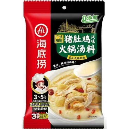 海底捞【广式胡椒猪肚鸡】火锅底料 190g