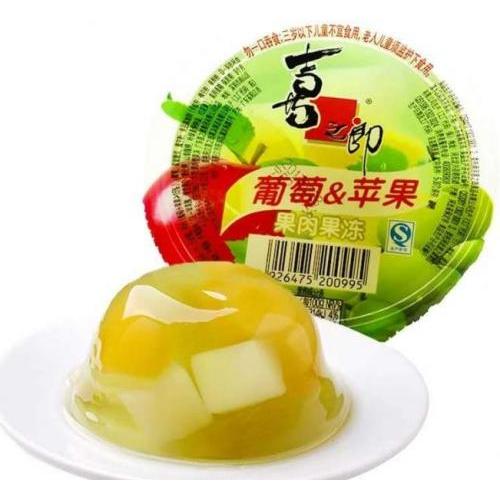 喜之郎 果肉果冻【葡萄+苹果】200g