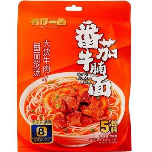 徽记 有你一面【番茄牛腩面】205g
