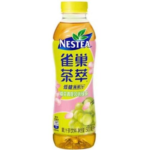 雀巢 茶萃【樱花青提风味绿茶】500ml