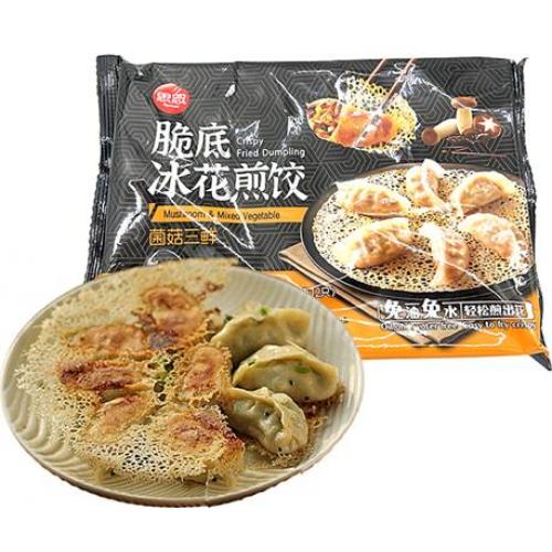 思念 脆底冰花煎饺【菌菇三鲜】(12只) 348g