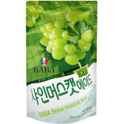 BABA 韩国冰果汁饮料【青提风味】160ml